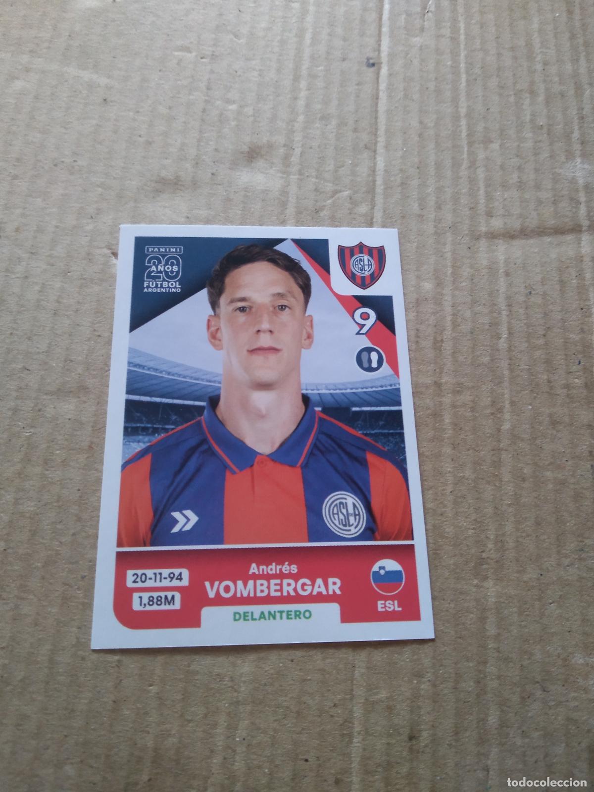 Cromos de F&uacute;tbol: SLO 17 ANDRES VOMBERGAR SAN LORENZO CROMO FUTBOL ARGENTINO PANINI LIGA ARGENTINA 2025