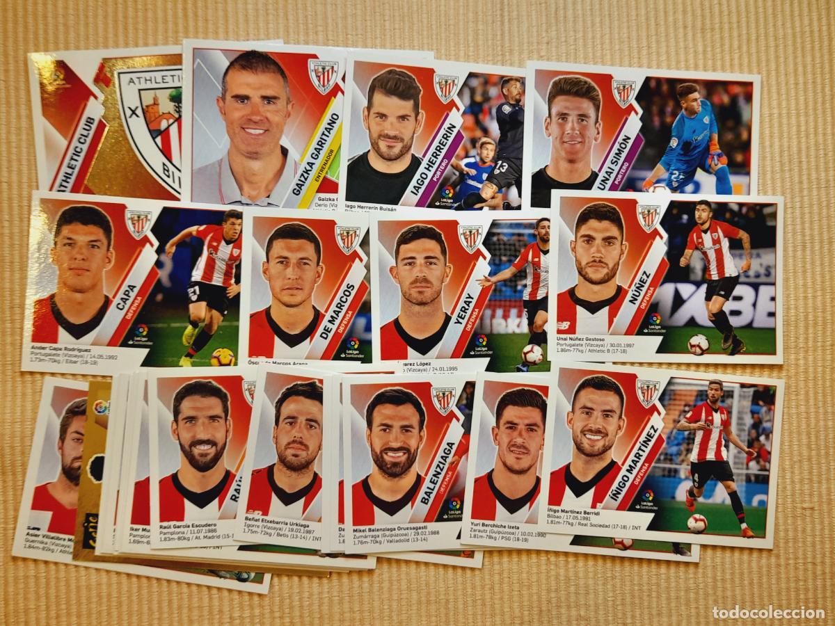 Cromos de F&uacute;tbol: LOTE 25 CROMOS ATHLETIC BILBAO EQUIPO COMPLETO INCLUYE INVIERNO LIGA 19-20 (2019 2020) &Aacute;LBUM ESTE