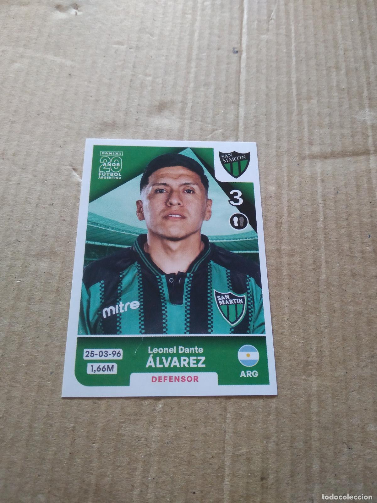 Cromos de F&uacute;tbol: SMA 6 LEONEL DANTE ALVAREZ SAN MARTIN CROMO FUTBOL ARGENTINO PANINI LIGA ARGENTINA 2025