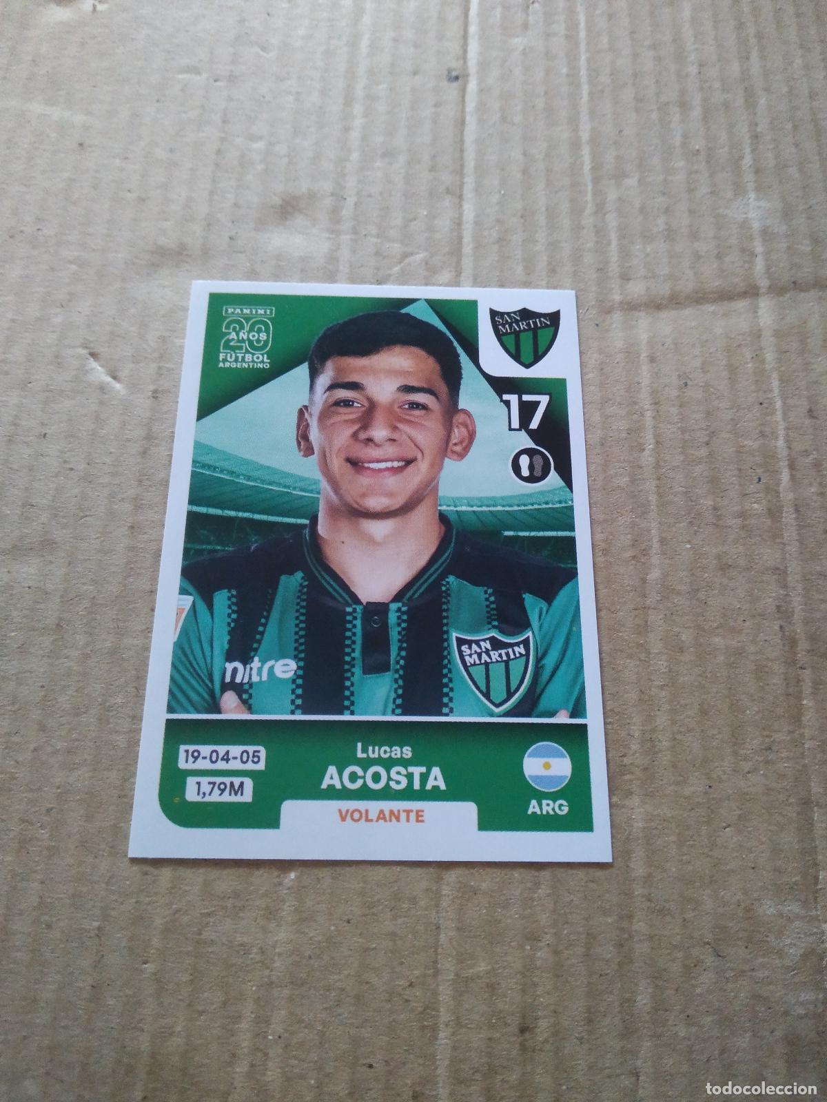 Cromos de F&uacute;tbol: SMA 7 LUCAS ACOSTA SAN MARTIN CROMO FUTBOL ARGENTINO PANINI LIGA ARGENTINA 2025