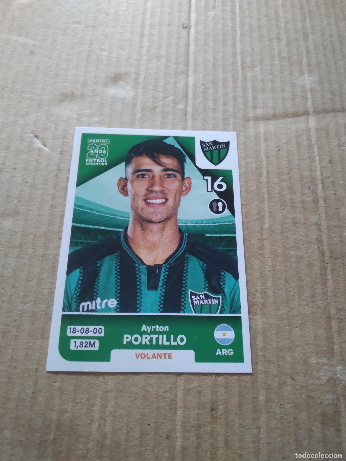 Cromos de F&uacute;tbol: SMA 8 AYRTON PORTILLO SAN MARTIN CROMO FUTBOL ARGENTINO PANINI LIGA ARGENTINA 2025