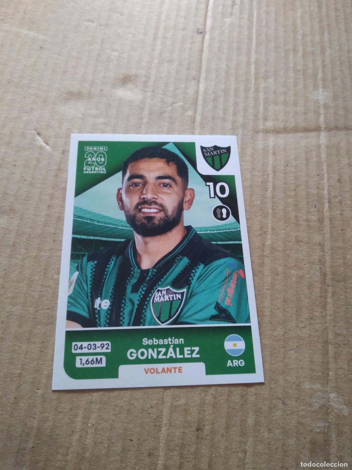 Cromos de F&uacute;tbol: SMA 10 SEBASTIAN GONZALEZ SAN MARTIN CROMO FUTBOL ARGENTINO PANINI LIGA ARGENTINA 2025