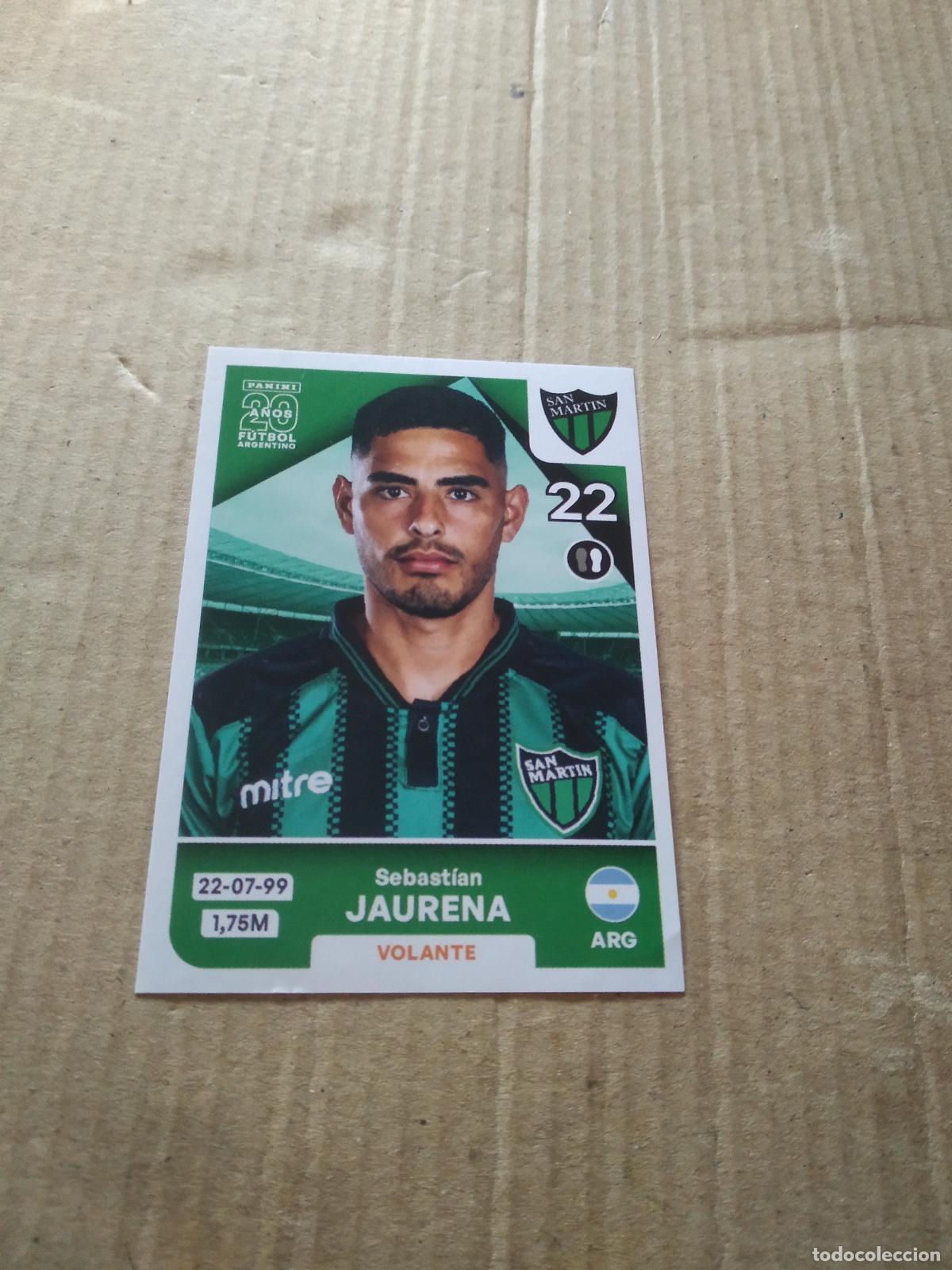 Cromos de F&uacute;tbol: SMA 12 SEBASTIAN JAURENA SAN MARTIN CROMO FUTBOL ARGENTINO PANINI LIGA ARGENTINA 2025