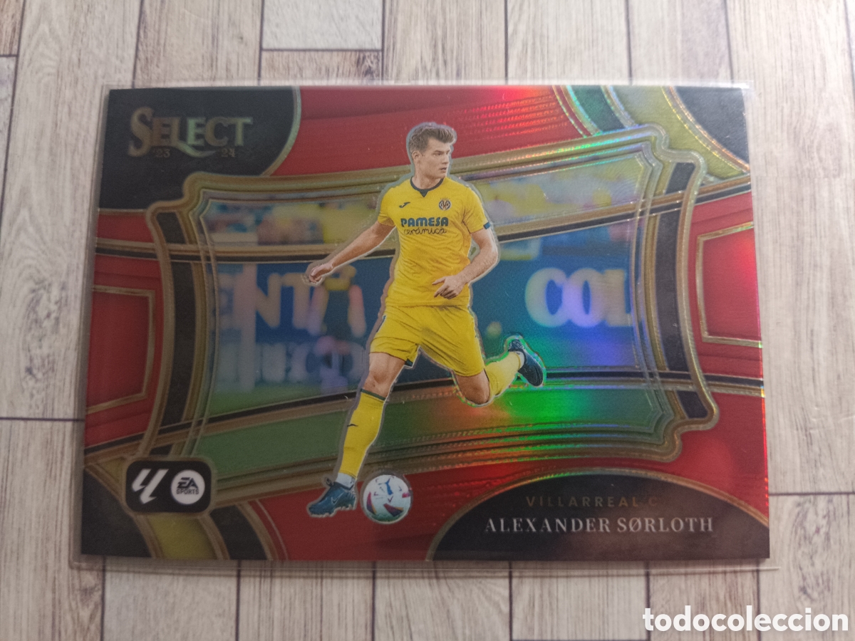 Cromos de F&uacute;tbol: 213 SORLOTH VILLARREAL SELECT FIELD LEVEL PRIZM PARALELA RED ROJA LIGA 2023 2024 PANINI 23 24