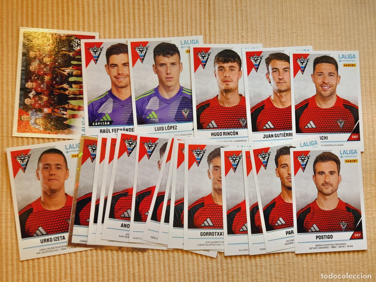 Cromos de F&uacute;tbol: LOTE 20 CROMOS (EQUIPO COMPLETO) CD MIRANDES LIGA HYPERMOTION 24-25 2024 2025 SEGUNDA DIVISION