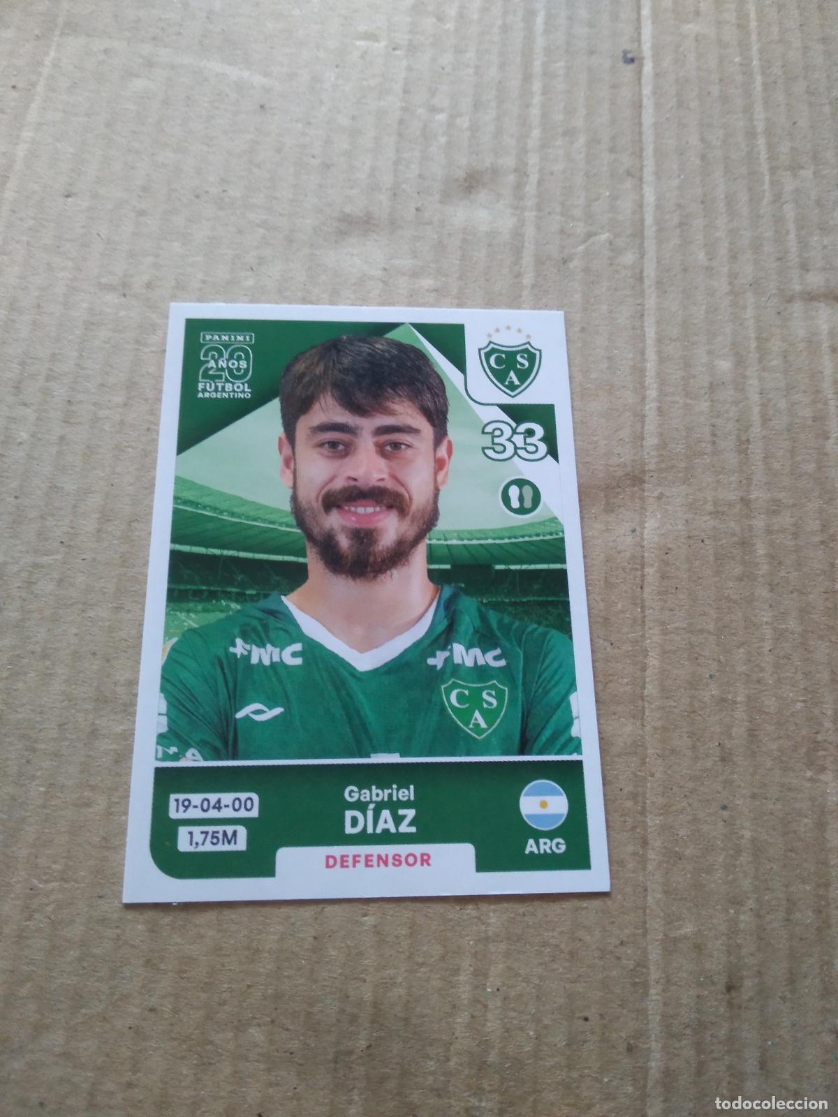 Cromos de F&uacute;tbol: SAR 6 GABRIEL DIAZ SARMIENTO DE JUNIN CROMO FUTBOL ARGENTINO PANINI LIGA ARGENTINA 2025