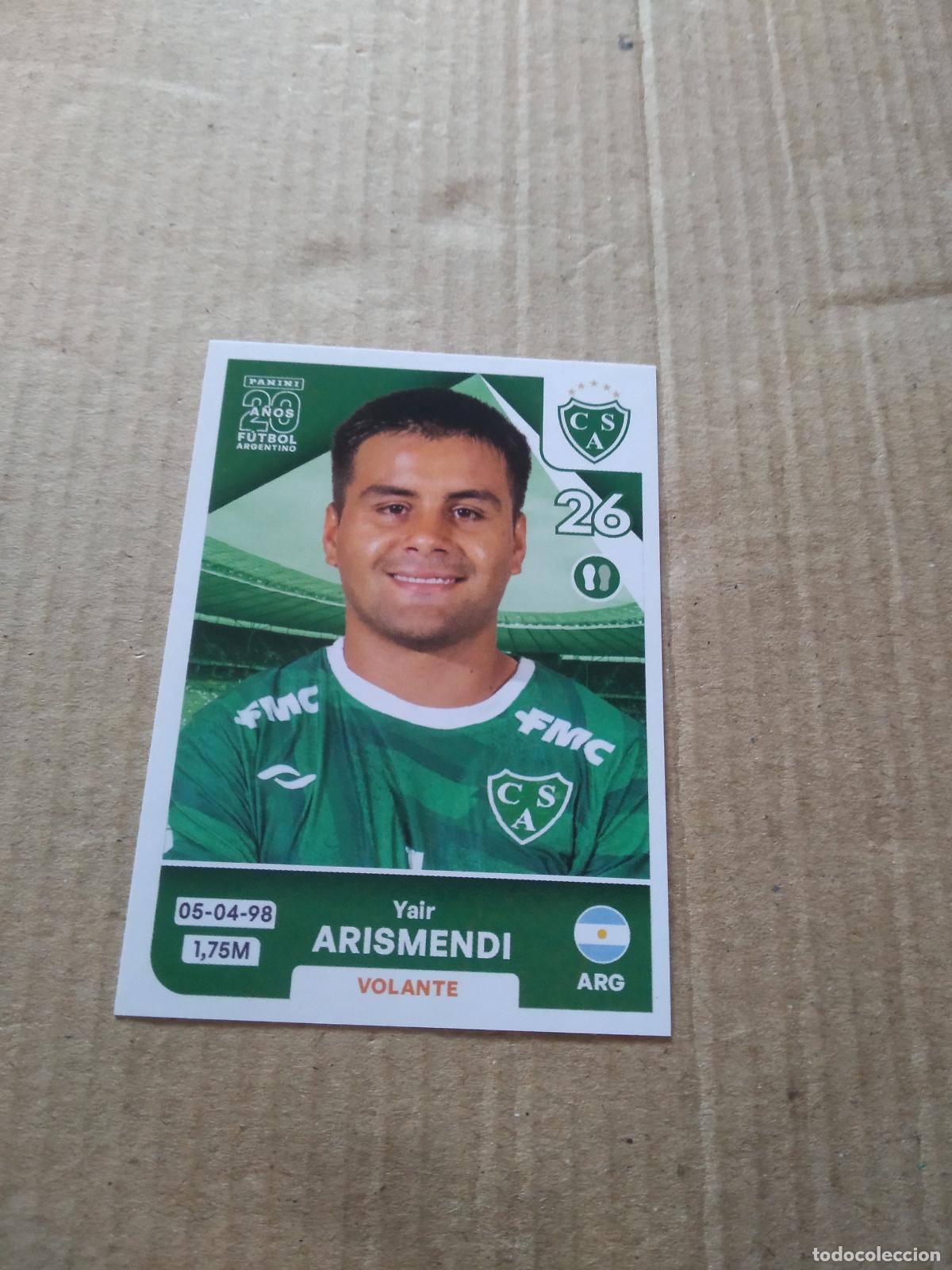 Cromos de F&uacute;tbol: SAR 8 YAIR ARISMENDI SARMIENTO DE JUNIN CROMO FUTBOL ARGENTINO PANINI LIGA ARGENTINA 2025
