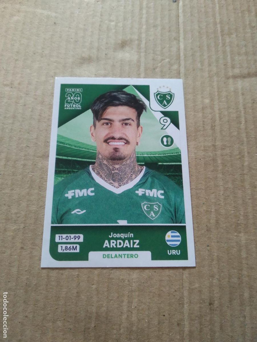 Cromos de F&uacute;tbol: SAR 13 JOAQUIN ARDAIZ SARMIENTO DE JUNIN CROMO FUTBOL ARGENTINO PANINI LIGA ARGENTINA 2025