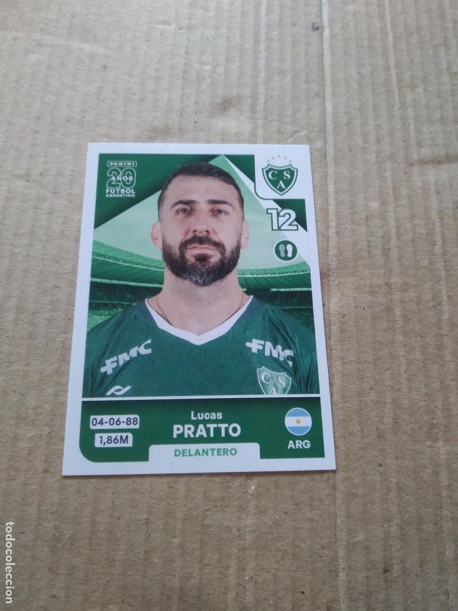 Cromos de F&uacute;tbol: SAR 17 LUCAS PRATTO SARMIENTO DE JUNIN CROMO FUTBOL ARGENTINO PANINI LIGA ARGENTINA 2025