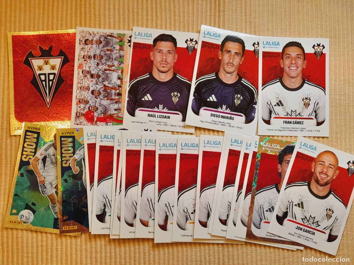 Cromos de F&uacute;tbol: LOTE 23 CROMOS ALBACETE BALOMPIE EQUIPO COMPLETO LIGA HYPERMOTION 25-26 2025 2026 (SEGUNDA DIVISION)