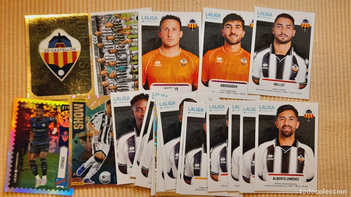 Cromos de F&uacute;tbol: LOTE 23 CROMOS CD CASTELLON (EQUIPO COMPLETO) LIGA HYPERMOTION 25-26 2025 2026 (SEGUNDA DIVISION)
