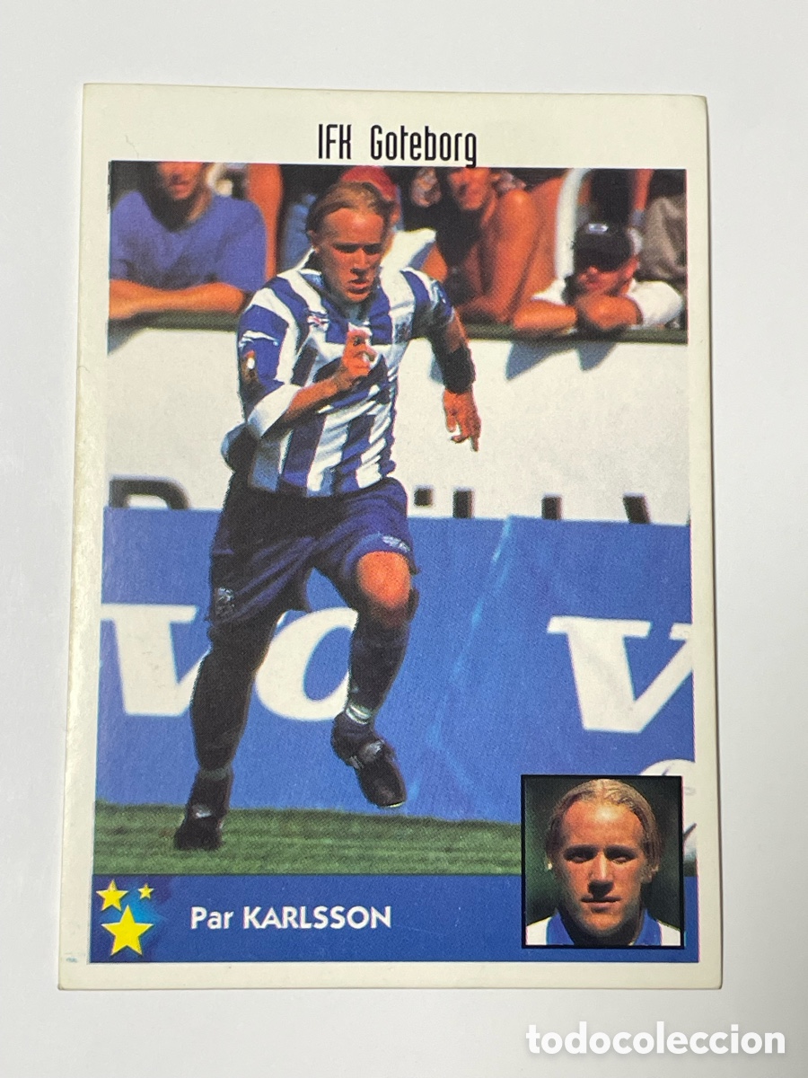 Football Stickers: Par Karlsson Goteborg Panini Los mejores equipos de Europa 1997/98 #118