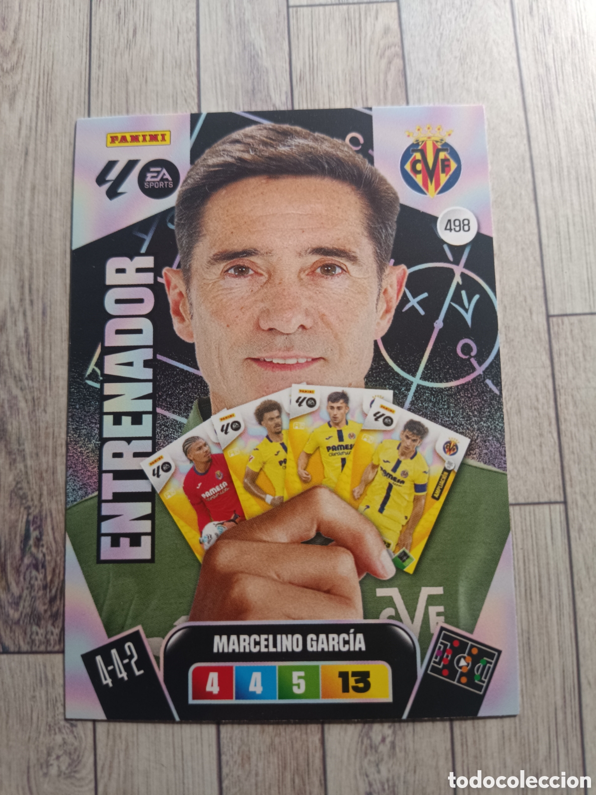 Cromos de F&uacute;tbol: 498 MARCELINO ENTRENADOR VILLARREAL ADRENALYN XL 2025 2026 PANINI 25 26