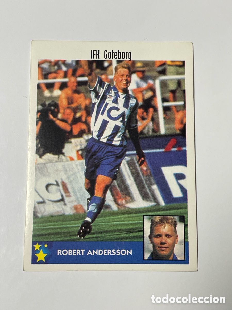 Cromos de F&uacute;tbol: Robert Andersson Goteborg Panini Los mejores equipos de Europa 1997/98 #120