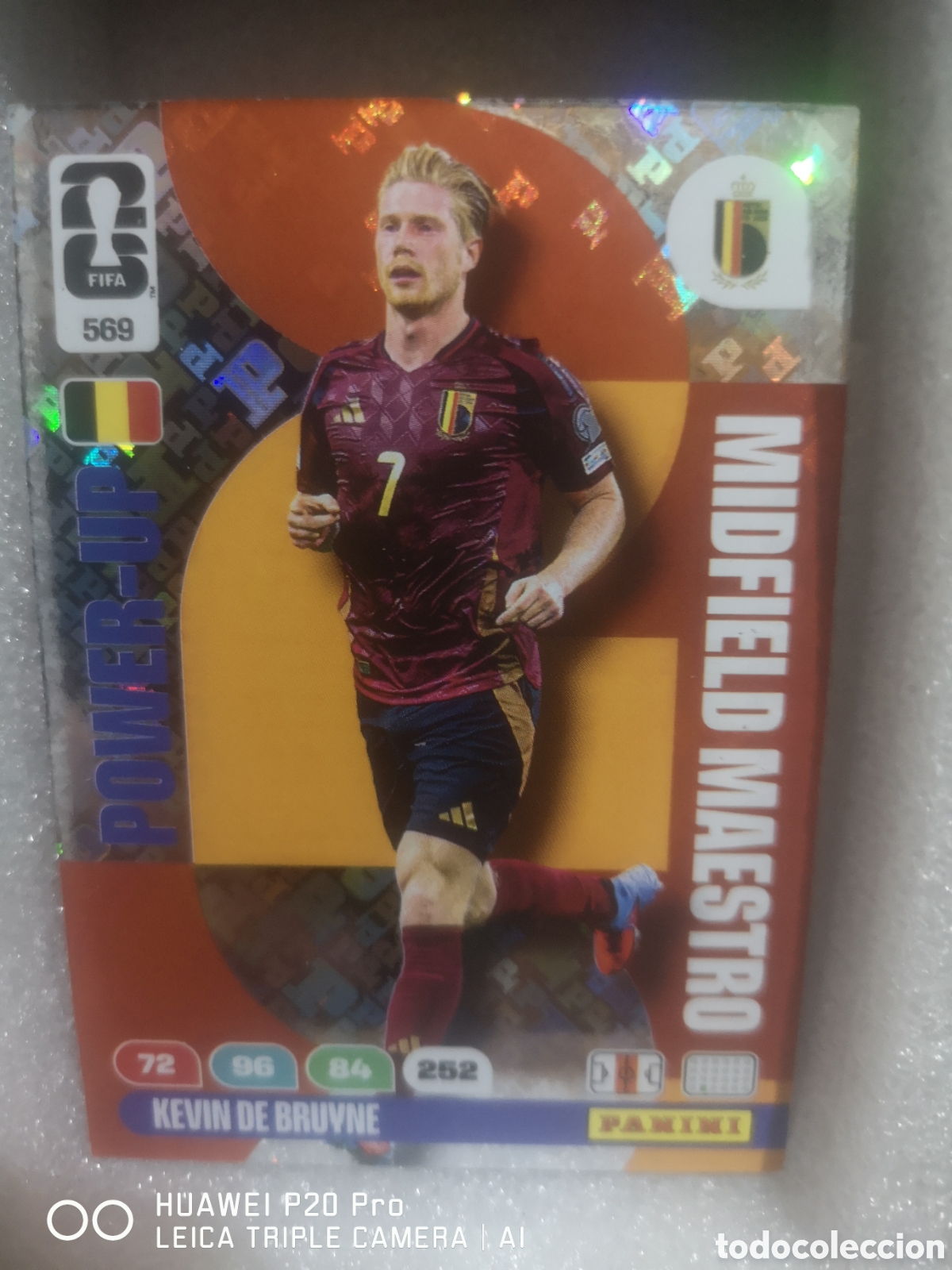 Cromos de F&uacute;tbol: ADRENALYN XL FIFA WORLD CUP 2026 MIDFIELD MAESTRO POWER - UP KEVIN DE BRUYNE 569 BELGICA