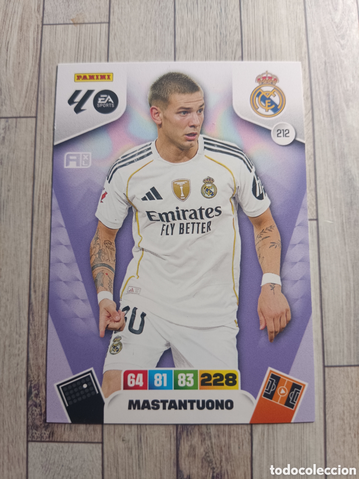 Cromos de F&uacute;tbol: 212 MASTANTUONO REAL MADRID ADRENALYN XL 2025 2026 PANINI 25 26
