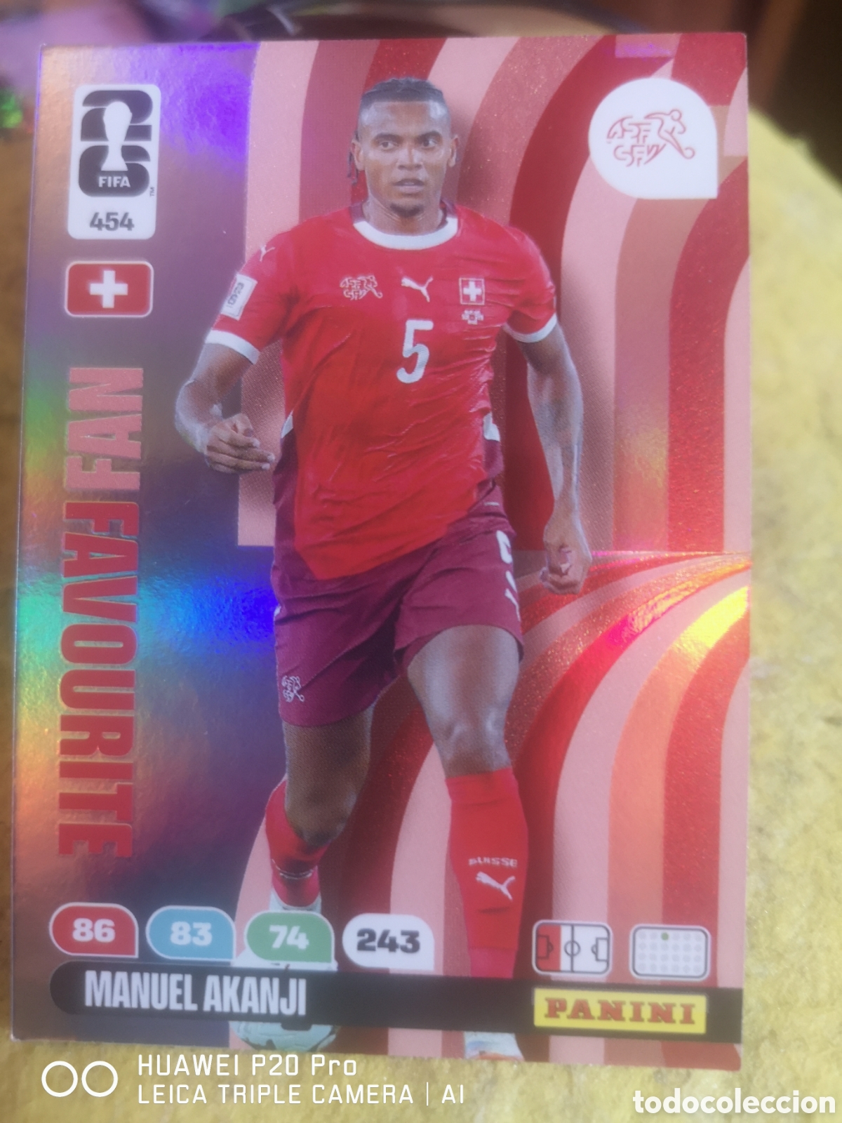Cromos de F&uacute;tbol: ADRENALYN XL FIFA WORLD CUP 2026 FAN FAVOURITE MANUEL AKANJI 454