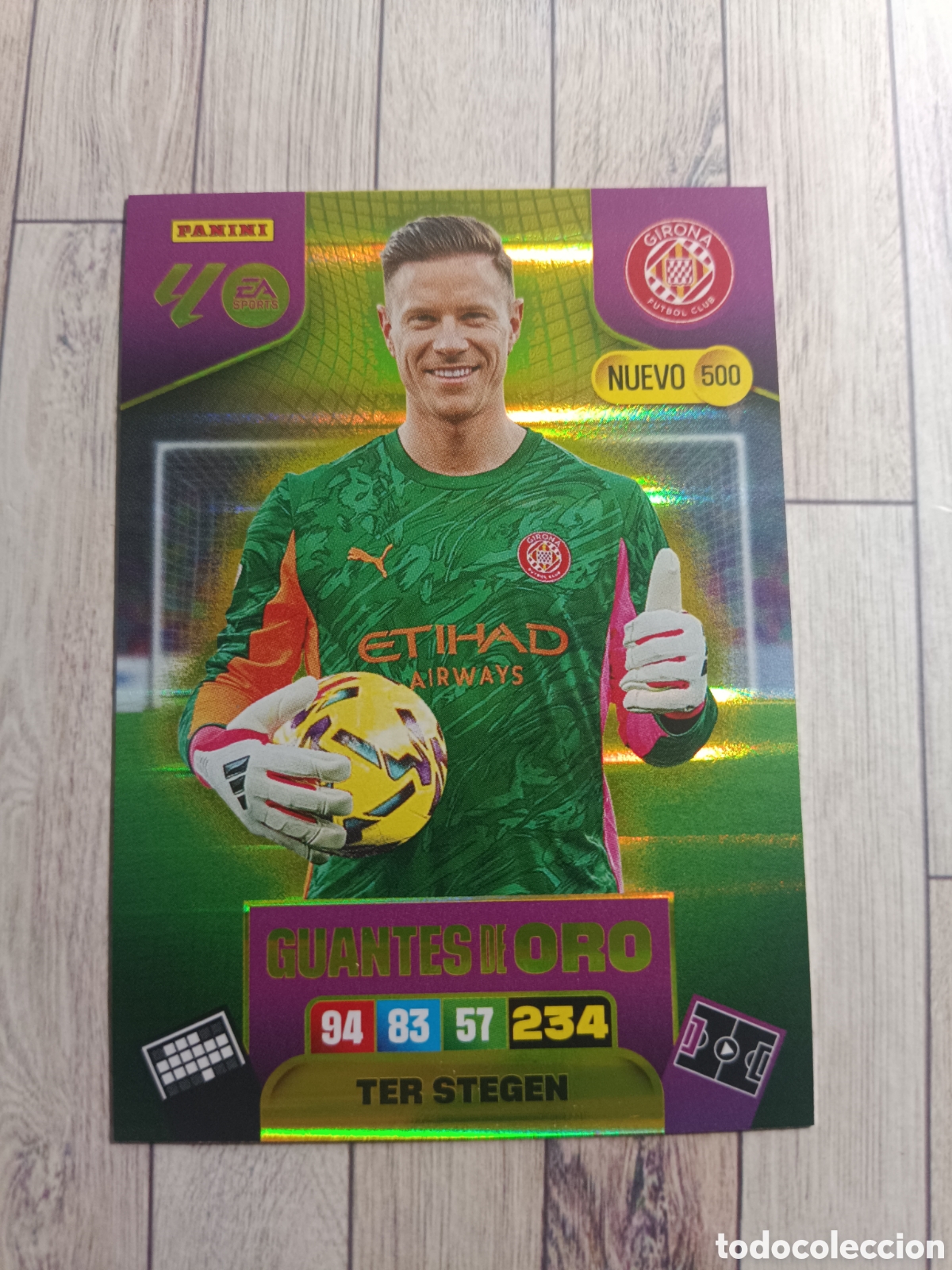 Cromos de F&uacute;tbol: 500 TER STEGEN GIRONA NUEVO GUANTES DE ORO ADRENALYN XL 2025 2026 PANINI 25 26