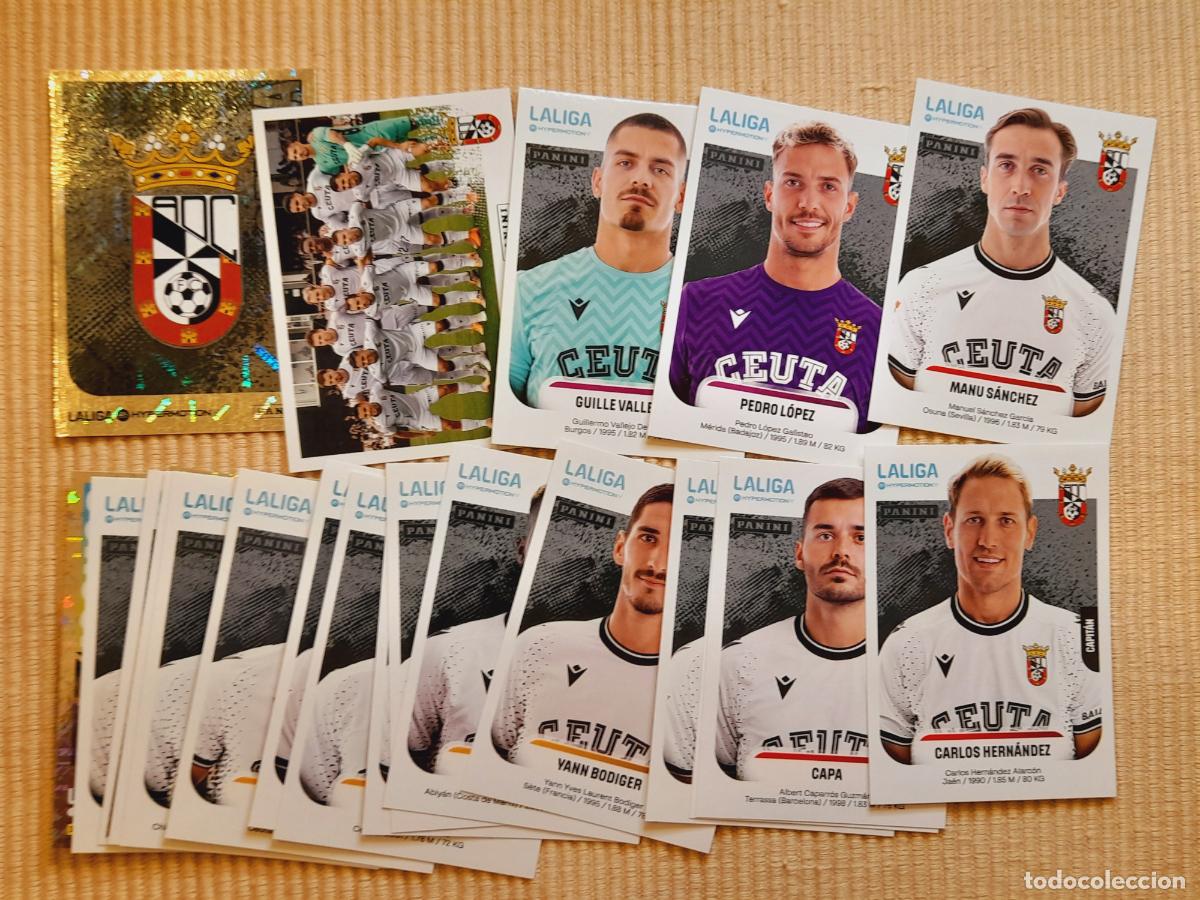 Cartes &agrave; collectionner de Football: LOTE 22 CROMOS AD CEUTA (EQUIPO COMPLETO) LIGA HYPERMOTION 25-26 2025 2026 (SEGUNDA DIVISION)