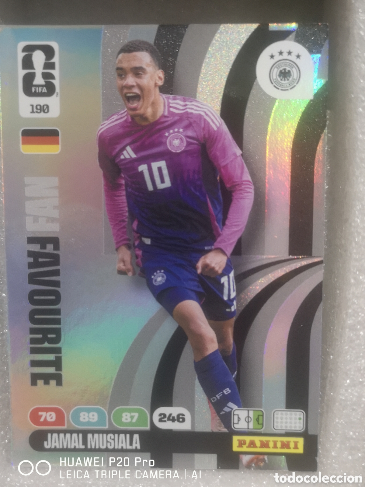 Cartes &agrave; collectionner de Football: ADRENALYN XL FIFA WORLD CUP 2026 FAN FAVOURITE JAMAL MUSIALA 190 ALEMANIA
