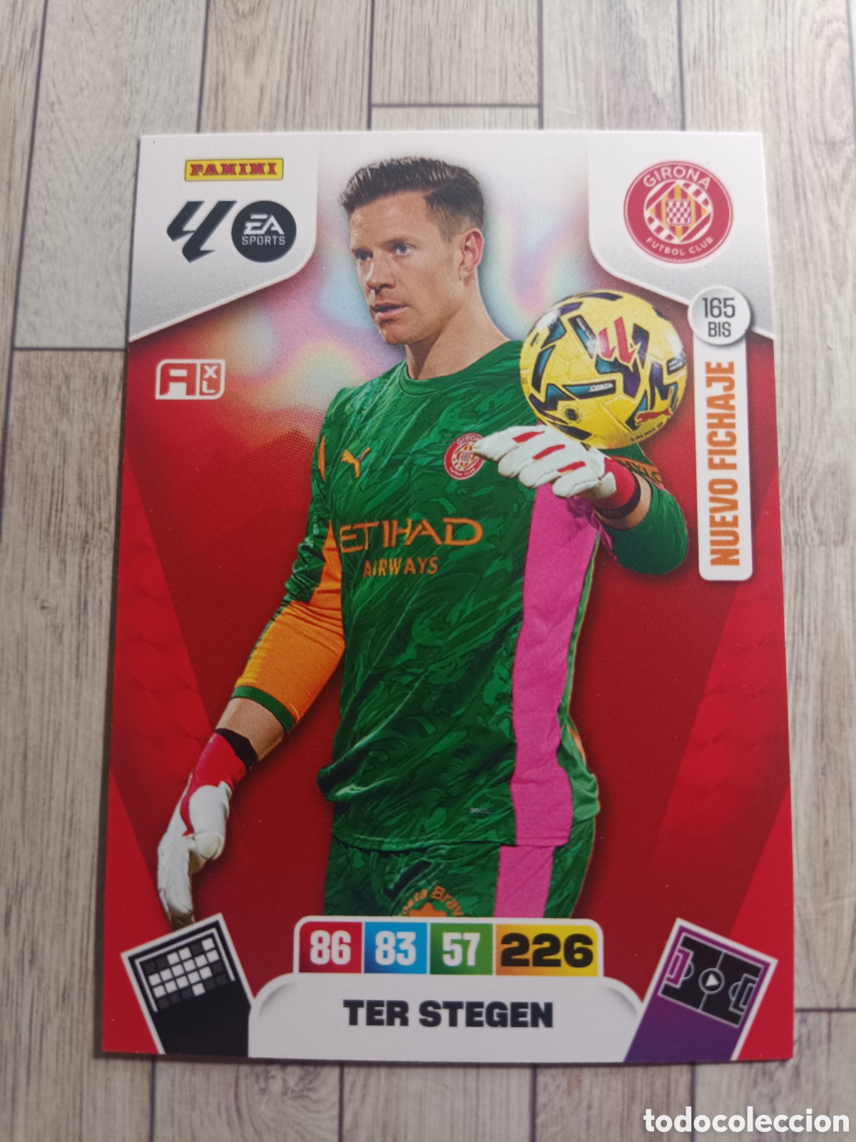 Cromos de Futebol: 165 BIS TER STEGEN NUEVO FICHAJE GIRONA ADRENALYN XL 2025 2026 PANINI 25 26