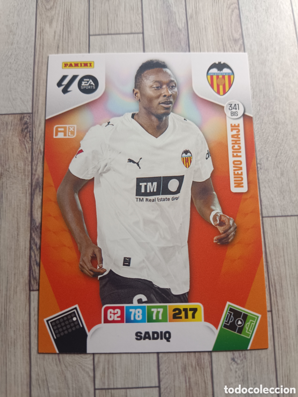 Cromos de F&uacute;tbol: 341 BIS SADIQ VALENCIA ADRENALYN XL 2025 2026 PANINI 25 26