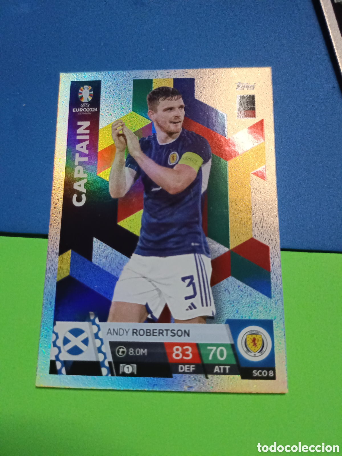Cromos de F&uacute;tbol: TOPPS MATCH ATTAX UEFA EURO 2024 24 GERMANY EUROCOPA ALEMANIA - SCO 8 Robertson