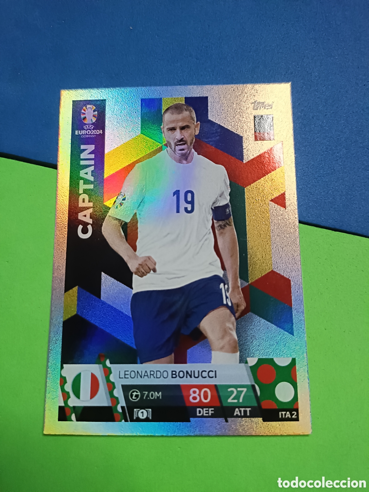 Cartes &agrave; collectionner de Football: TOPPS MATCH ATTAX UEFA EURO 2024 24 GERMANY EUROCOPA ALEMANIA - ITA 2 Bonucci