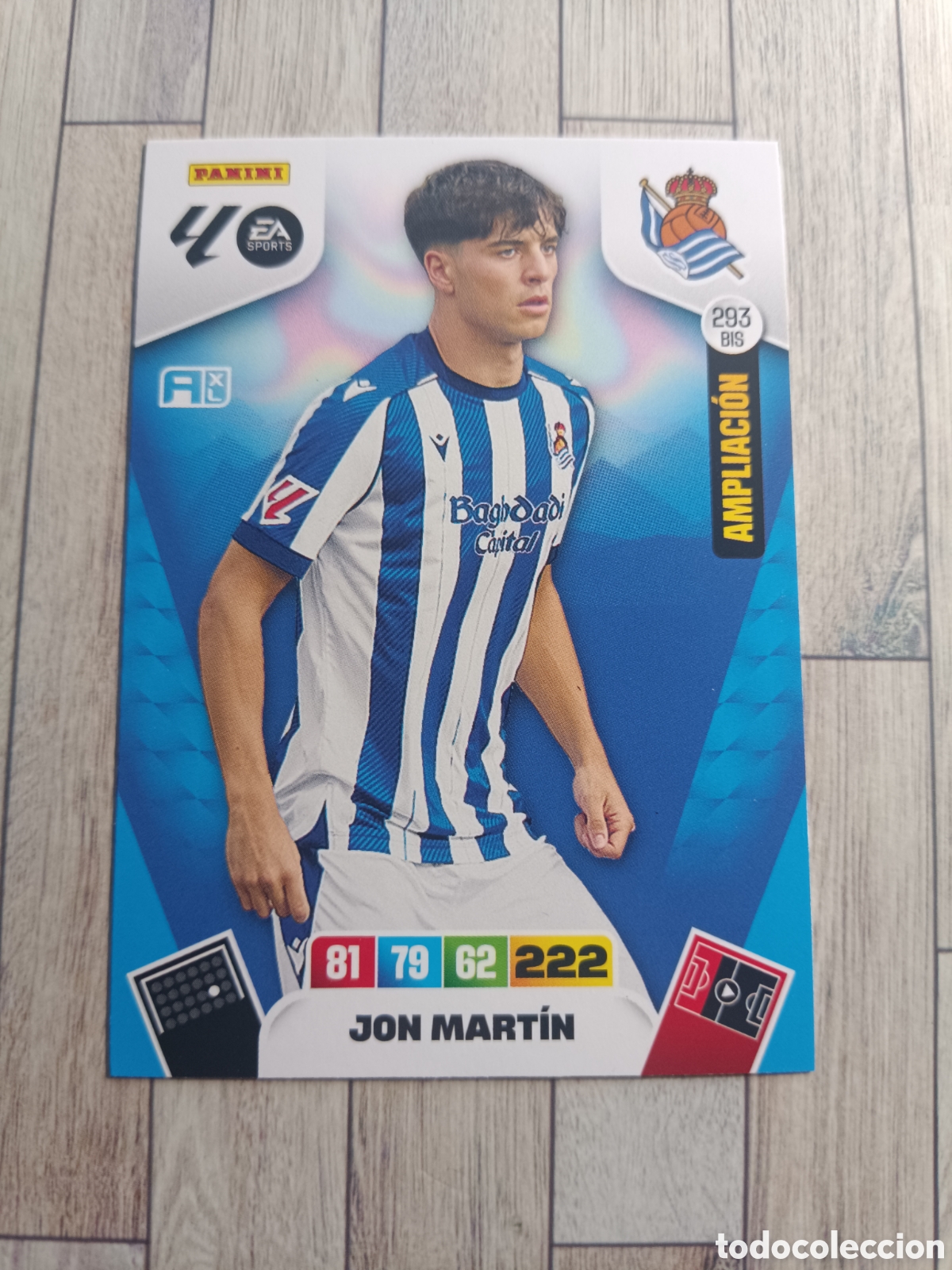 Cromos de F&uacute;tbol: 293 BIS JON MARTIN REAL SOCIEDAD NUEVO FICHAJE ADRENALYN XL 2025 2026 PANINI 25 26
