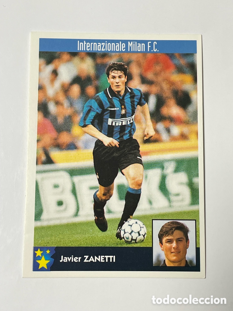 Cromos de F&uacute;tbol: Javier Zanetti Inter de Mil&aacute;n Panini Los mejores equipos de Europa 1997/98 #122