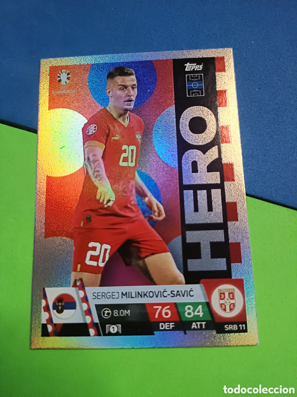Cromos de F&uacute;tbol: TOPPS MATCH ATTAX UEFA EURO 2024 24 GERMANY EUROCOPA ALEMANIA - SRB 11 Milenkovic Savic