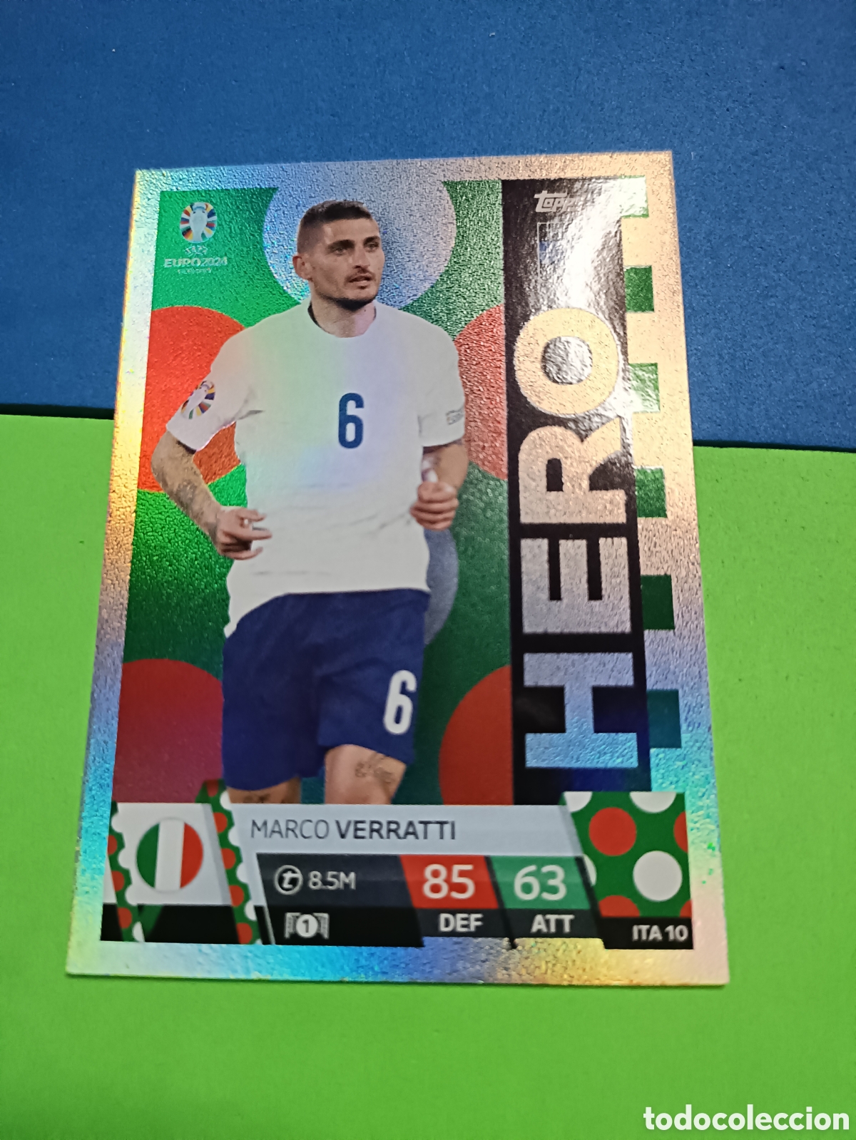 Cromos de F&uacute;tbol: TOPPS MATCH ATTAX UEFA EURO 2024 24 GERMANY EUROCOPA ALEMANIA - ITA 10 Verratti