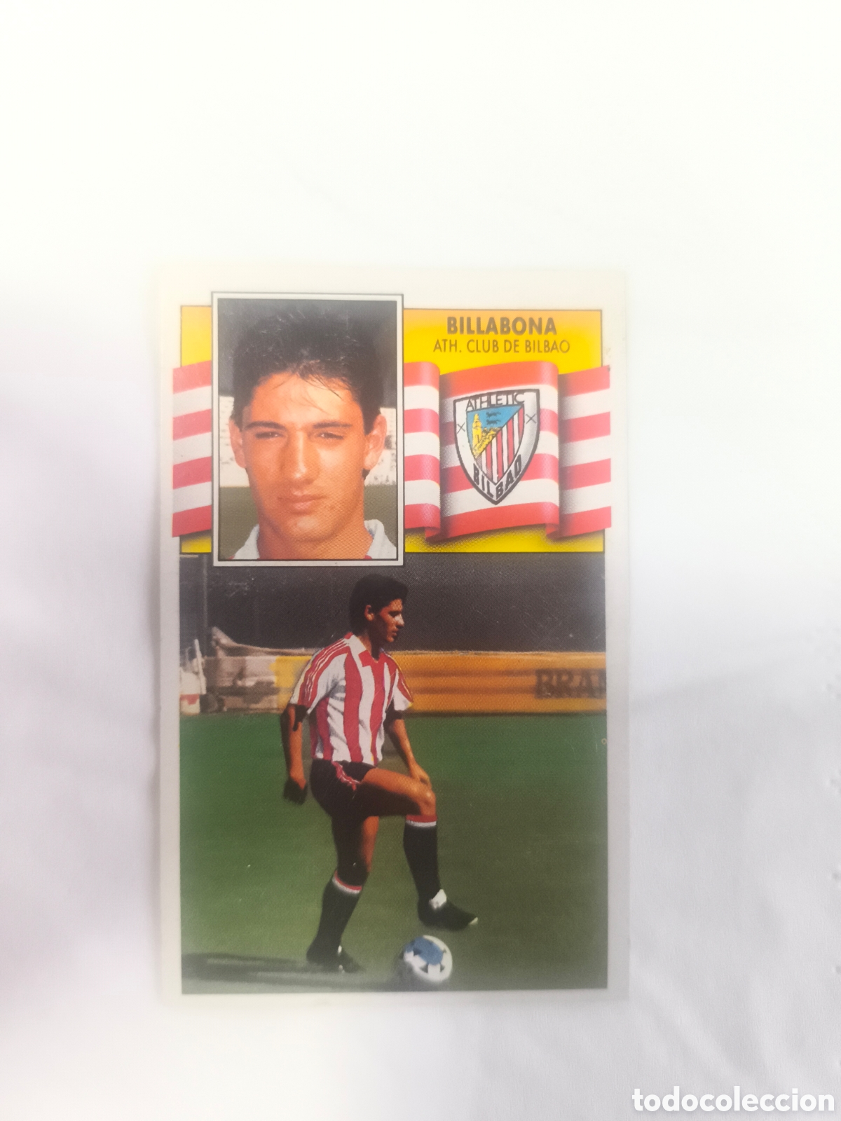 Cromos de F&uacute;tbol: BILLABONA Athletic Club Bilbao Adhesivo Liga Este 1990-1991