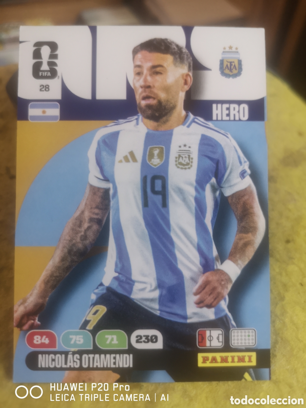 Cromos de F&uacute;tbol: 28 NICOLAS OTAMENDI ADRENALYN FIFA WORLD CUP 2026 ARGENTINA