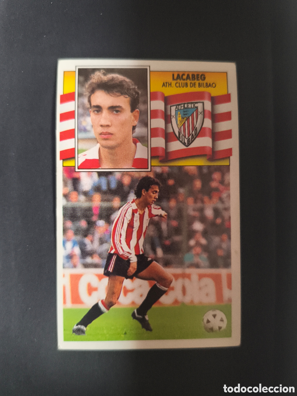 Cromos de F&uacute;tbol: LACABEG Athletic Club Bilbao Adhesivo Liga Este 1990-1991