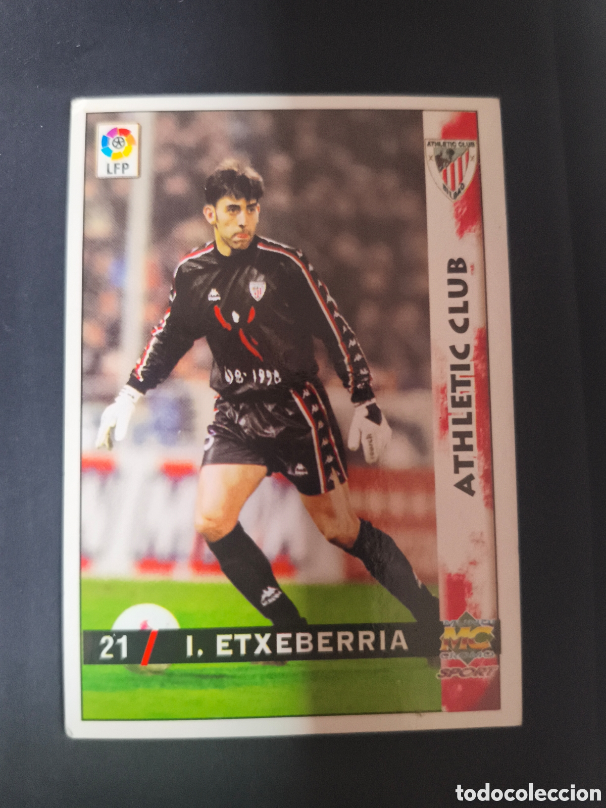 Cromos de F&uacute;tbol: IMANOL ETXEBERRIA 21 Athletic Club Bilbao 1998-1999 Mundicromo