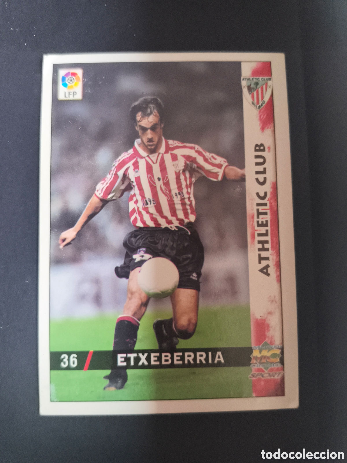 Cromos de F&uacute;tbol: J. ETXEBERRIA 36 Athletic Club Bilbao 1998-1999 Mundicromo