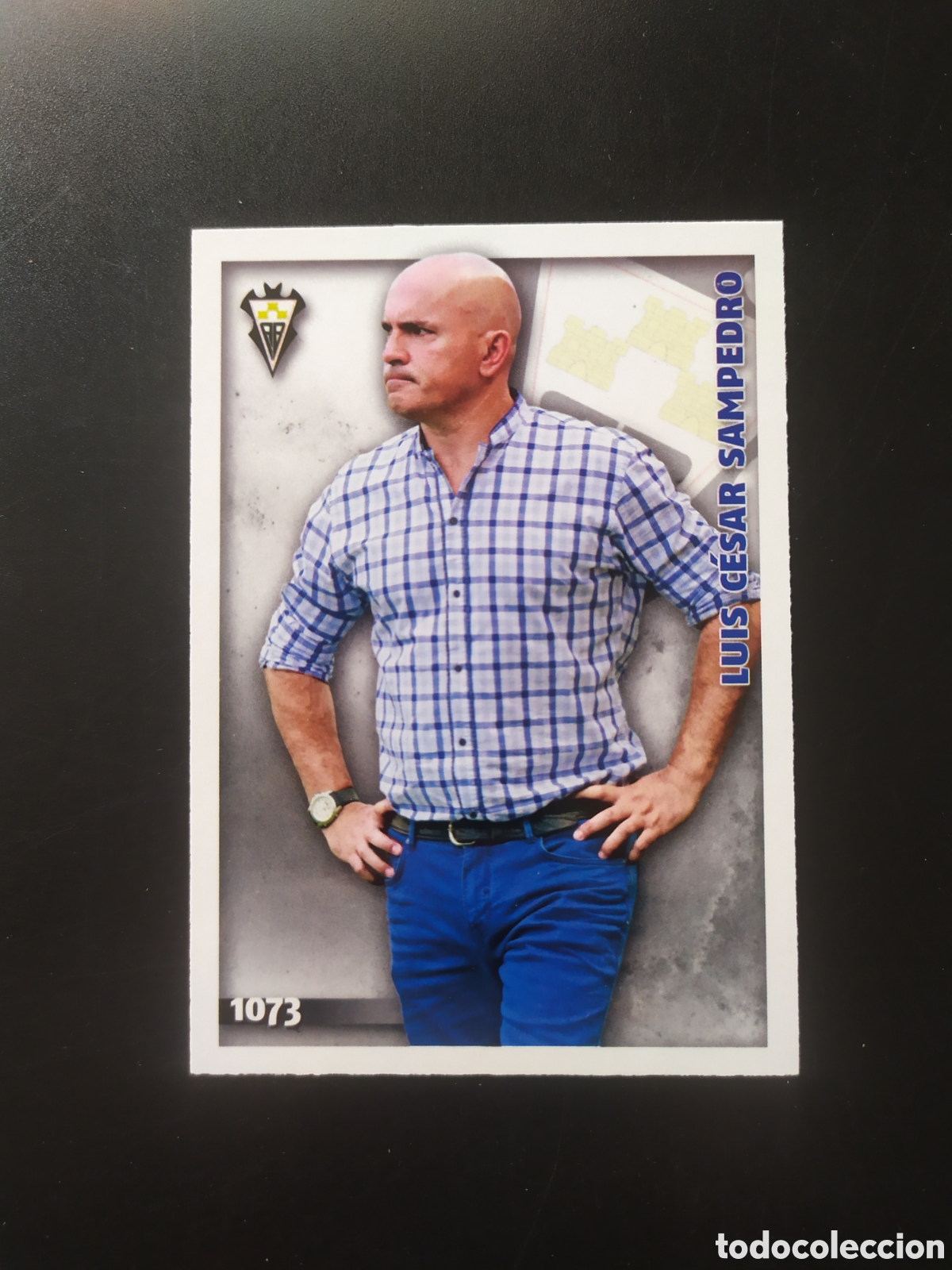 Cromos de F&uacute;tbol: Mundicromo fichas Liga 2014 2015 14 15 Luis C&eacute;sar Sampedro n&deg; 1073 Albacete