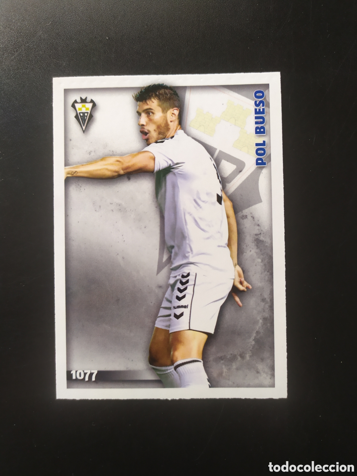 Cromos de F&uacute;tbol: Mundicromo fichas Liga 2014 2015 14 15 Pol Bueso n&deg; 1077 Albacete