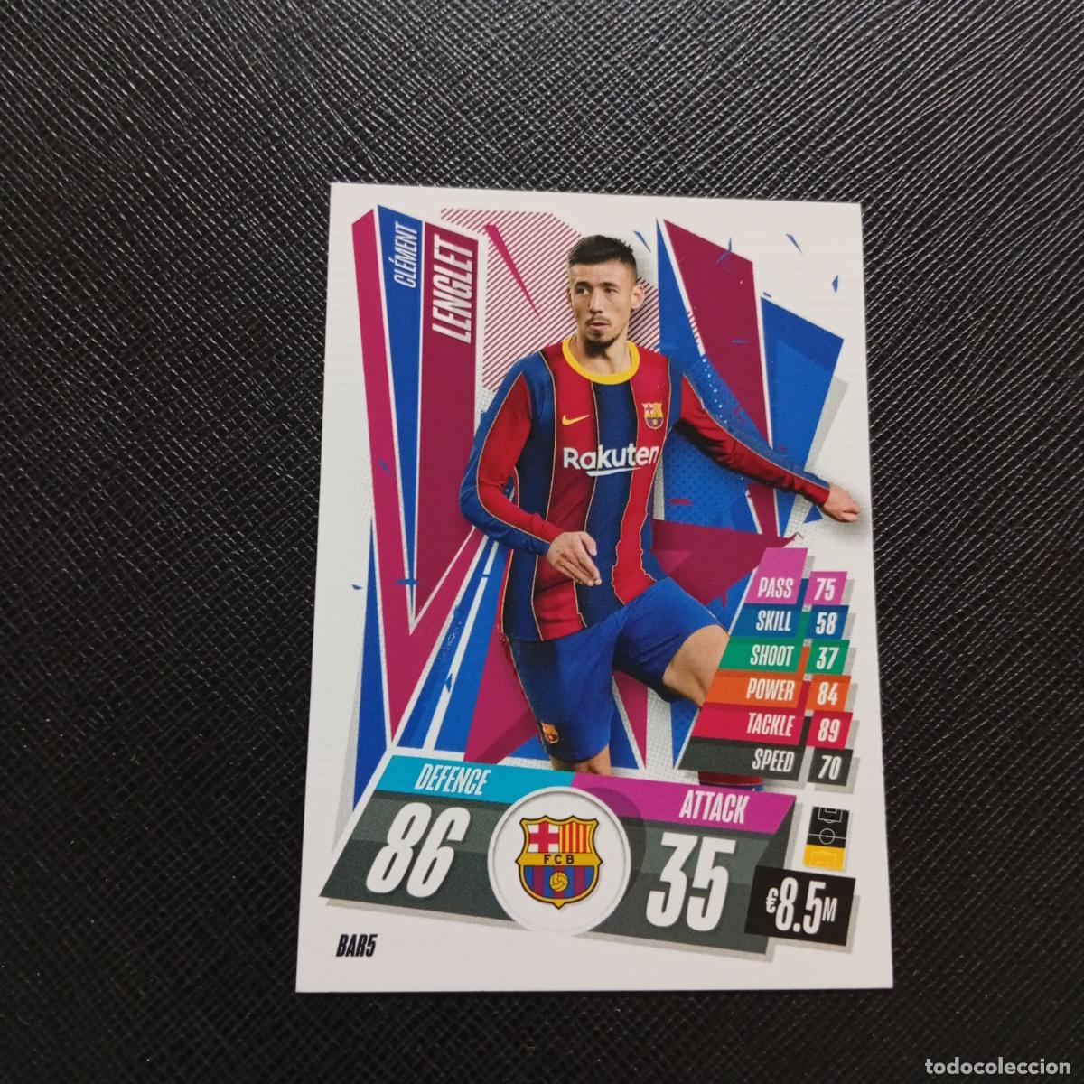 Cromos de F&uacute;tbol: LENGLET BARCELONA TOPPS MATCH ATTAX 2020 2021 CROMO 20 21 FUTBOL - (MD01/02-3) PG47