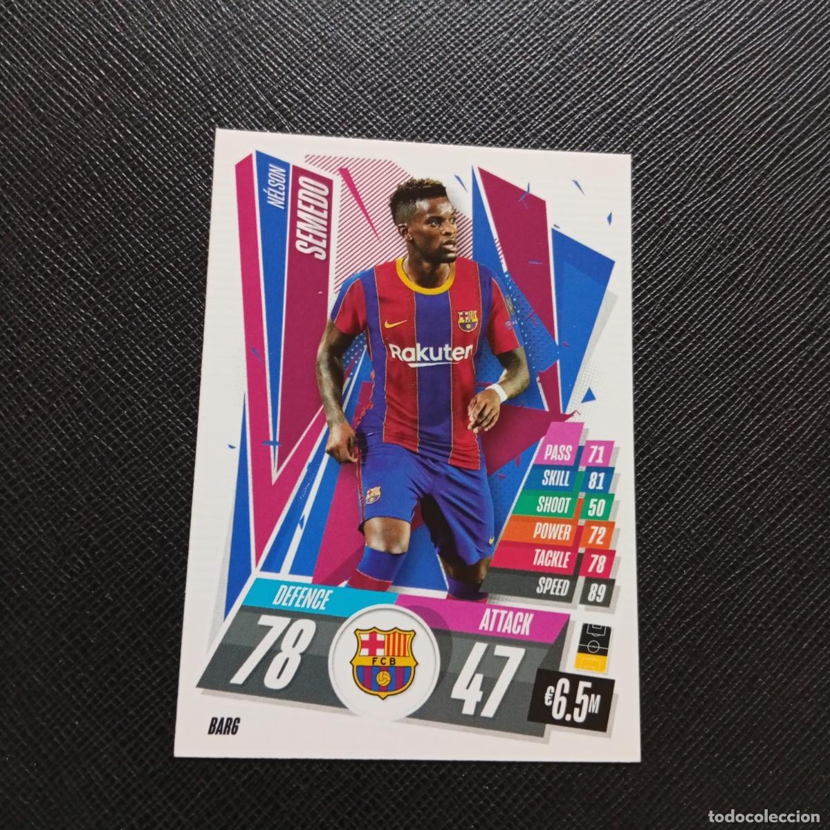 Cromos de F&uacute;tbol: SEMEDO BARCELONA TOPPS MATCH ATTAX 2020 2021 CROMO 20 21 FUTBOL - (MD01/02-3) PG47