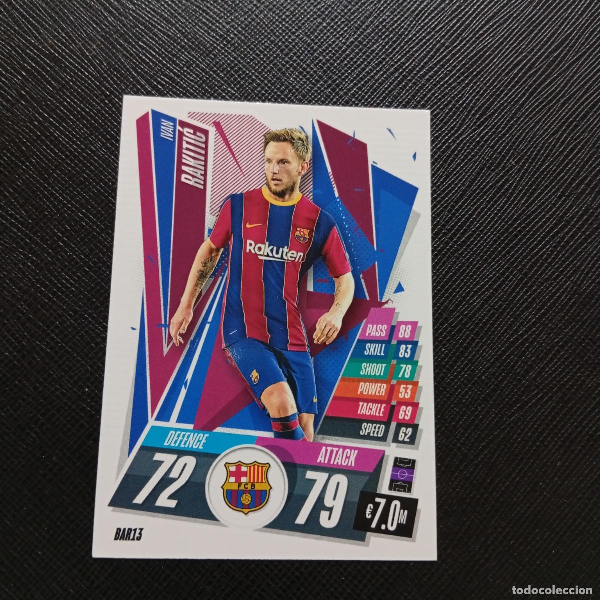 Cromos de F&uacute;tbol: RAKITIC BARCELONA TOPPS MATCH ATTAX 2020 2021 CROMO 20 21 FUTBOL - (MD01/02-3) PG48