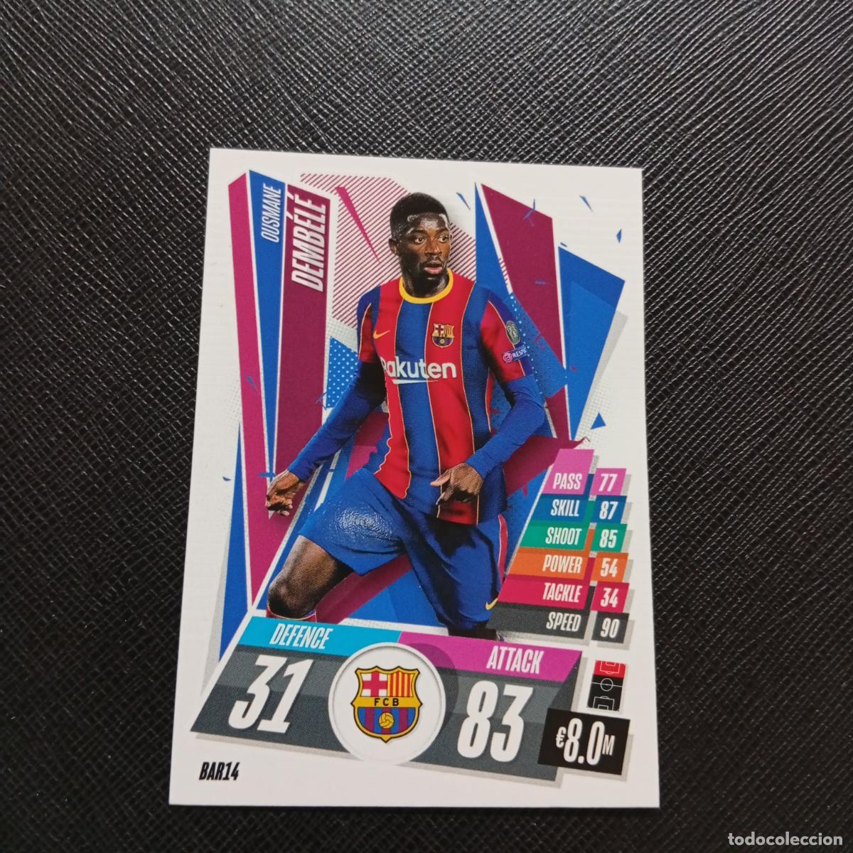 Cromos de F&uacute;tbol: DEMBELE BARCELONA TOPPS MATCH ATTAX 2020 2021 CROMO 20 21 FUTBOL - (MD01/02-3) PG48