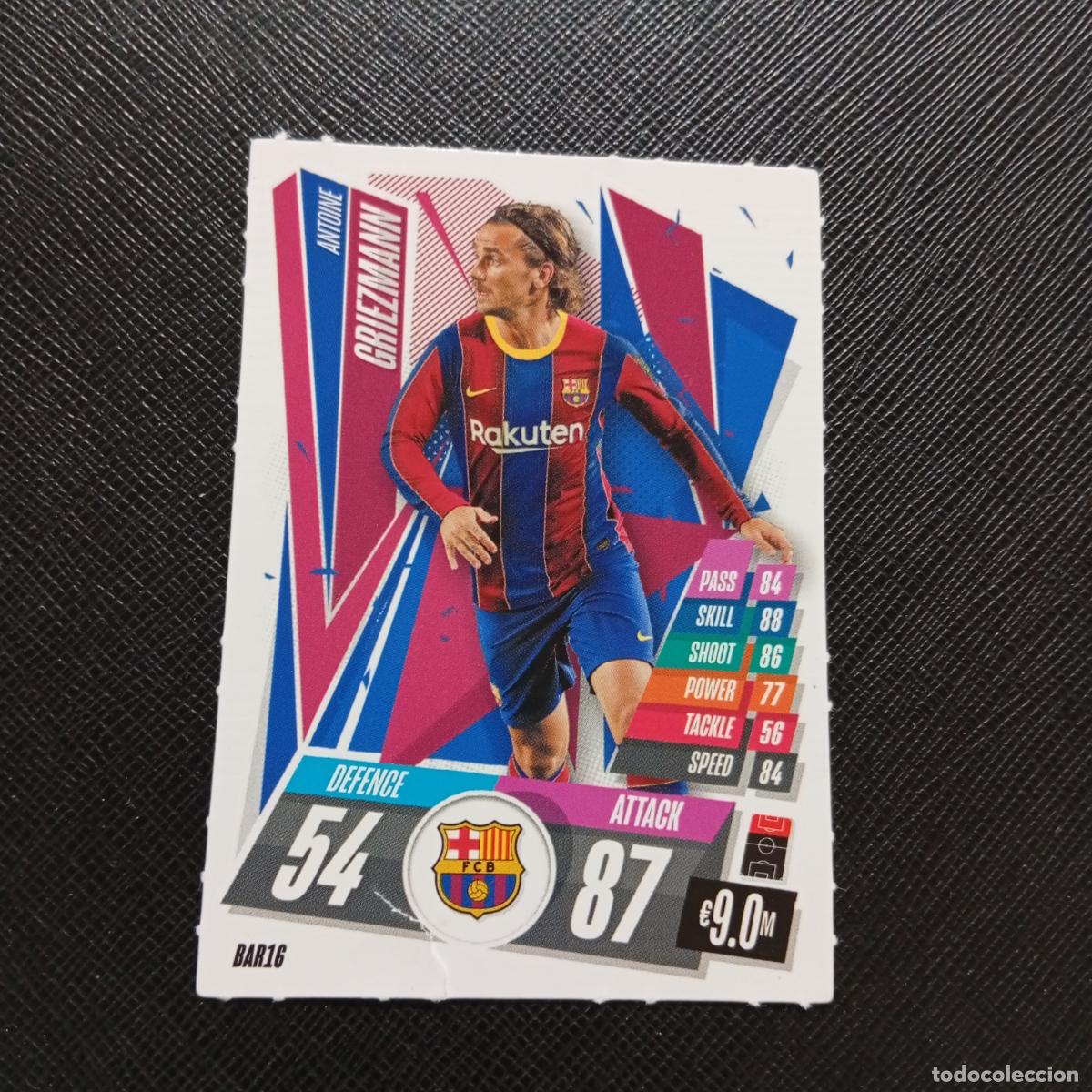 Cromos de F&uacute;tbol: GRIEZMANN BARCELONA TOPPS MATCH ATTAX 2020 2021 CROMO 20 21 FUTBOL - (MD01/02-3) PG49