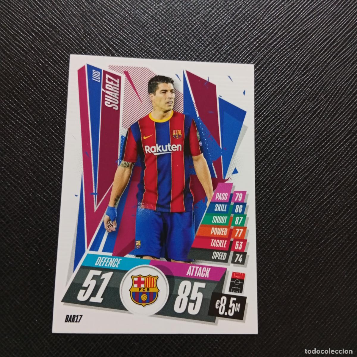 Cromos de F&uacute;tbol: LUIS SUAREZ BARCELONA TOPPS MATCH ATTAX 2020 2021 CROMO 20 21 FUTBOL - (MD01/02-3) PG49