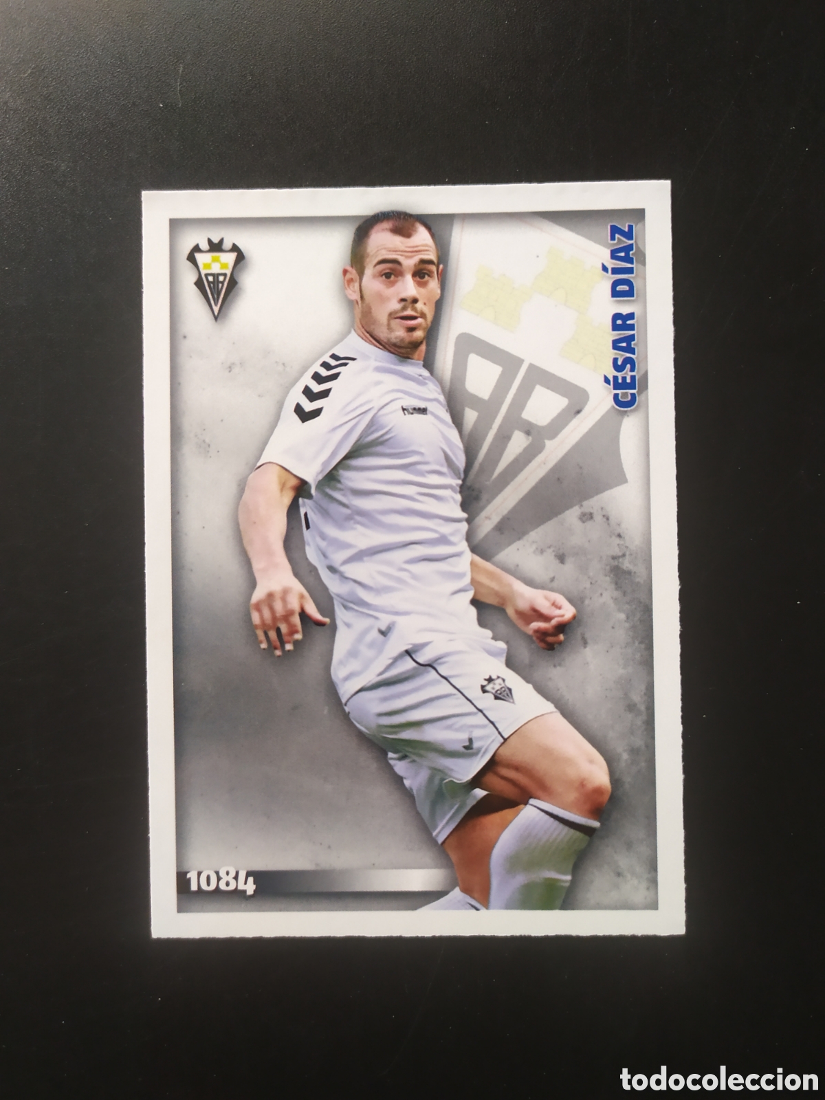Cromos de F&uacute;tbol: Mundicromo fichas Liga 2014 2015 14 15 C&eacute;sar D&iacute;az n&deg; 1084 Albacete