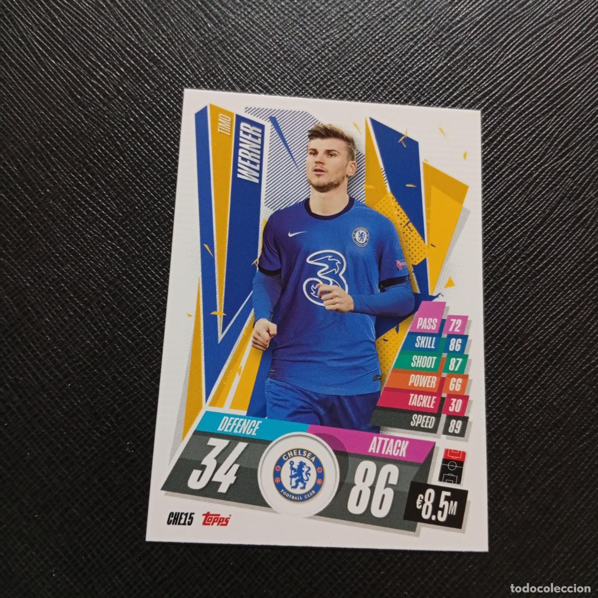 Cartes &agrave; collectionner de Football: WERNER CHELSEA TOPPS MATCH ATTAX 2020 2021 CROMO 20 21 FUTBOL - (MD01/02-3) PG50
