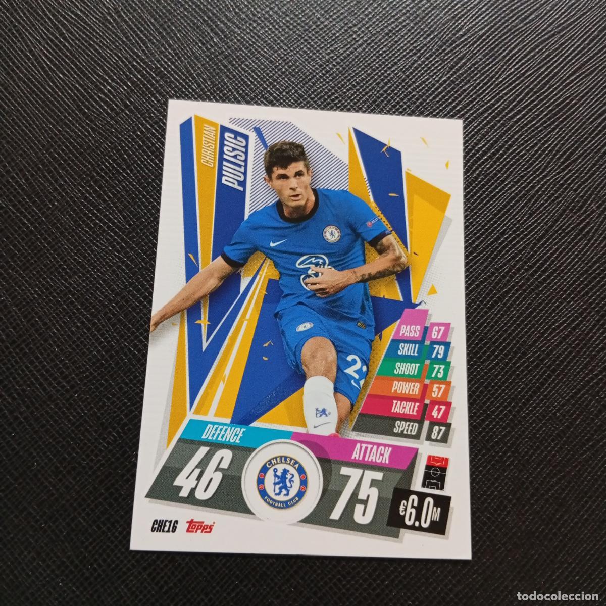 Cartes &agrave; collectionner de Football: PULISIC CHELSEA TOPPS MATCH ATTAX 2020 2021 CROMO 20 21 FUTBOL - (MD01/02-3) PG50