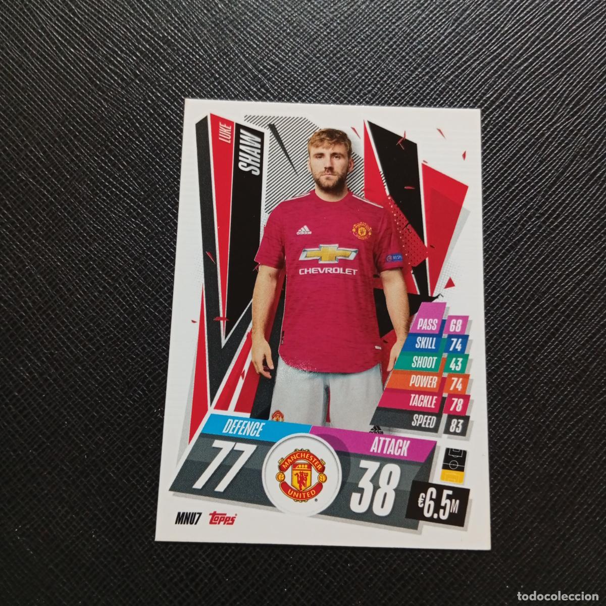 Cromos de Futebol: SHAW MANCHESTER UNITED TOPPS MATCH ATTAX 2020 2021 CROMO 20 21 FUTBOL - (MD01/02-3) PG52