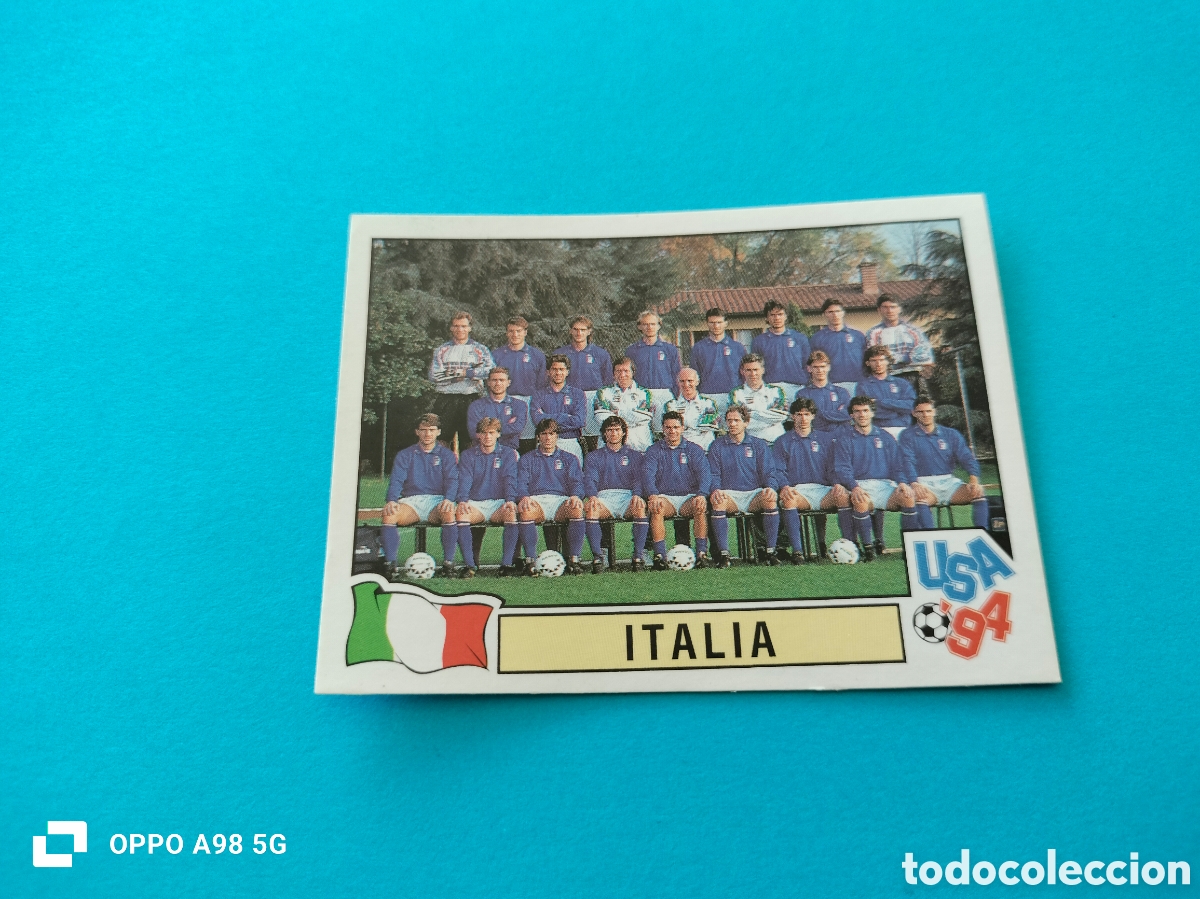 Fu&szlig;ball-Sticker: Cromo 315 selecci&oacute;n de Italia Mundial Usa Estados Unidos EEUU 94 1994 Panini